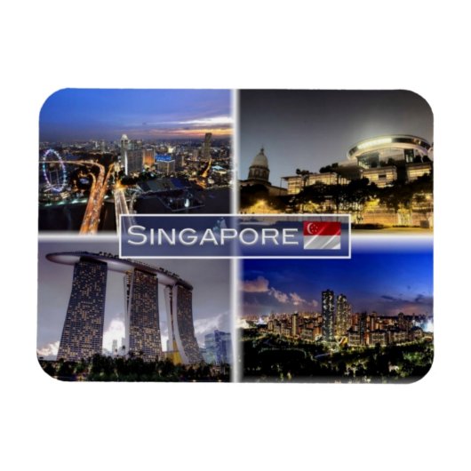 SG Singapore - Magneet (Horizontaal)