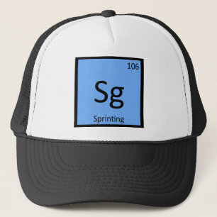 Sg - Sprint Atletiek Chemie Symbool Trucker Pet