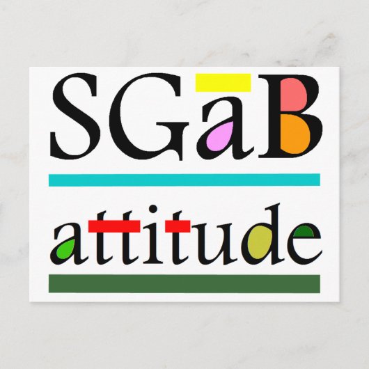 Sgab-houding Briefkaart (Voorkant)