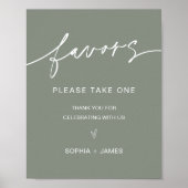 SGE Wedding Favors Sign Poster (Voorkant)