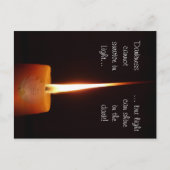 SGI Boeddhistisch Briefkaart met Lotus Candle en N (Voorkant)