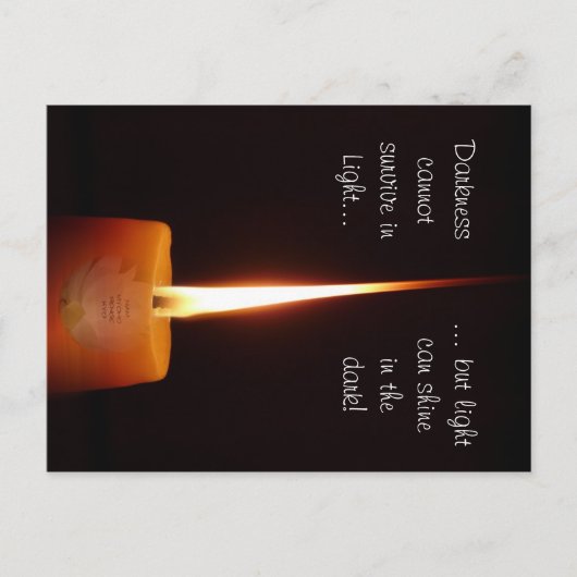 SGI Boeddhistisch Briefkaart met Lotus Candle en N (Voorkant)