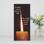 SGI Buddhist Bladwijzer met Lotus Candle en NMRK (Staand voorkant)