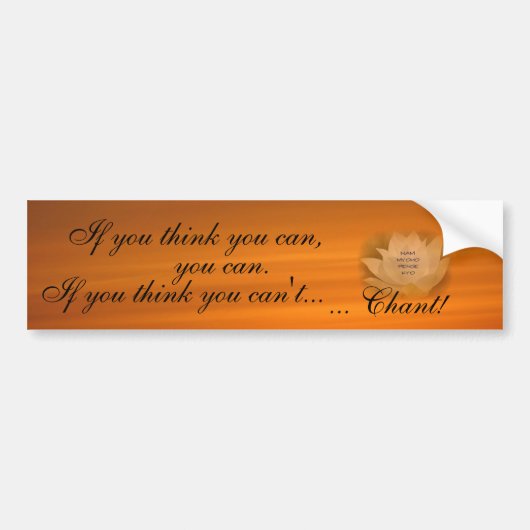 SGI Buddhist Bumpersticker - Chanting Reminder (Voorkant)