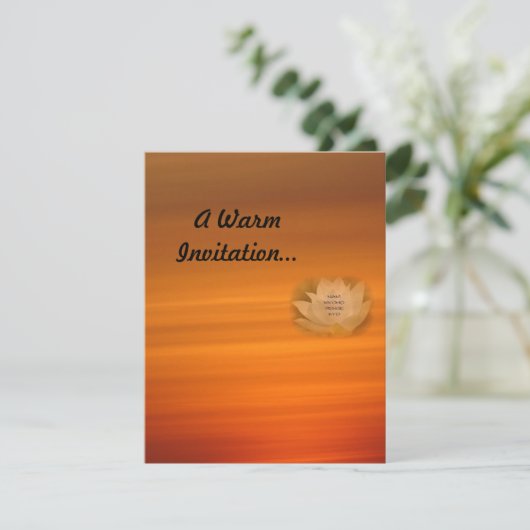 SGI Buddhist Persoonlijke Uitnodiging (Staand voorkant)