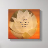 SGI Buddhist Poster - Lotus "Nam Myoho Renge Kyo" Canvas Afdruk (Voorkant)