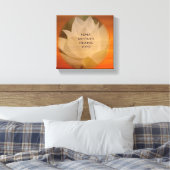 SGI Buddhist Poster - Lotus "Nam Myoho Renge Kyo" Canvas Afdruk (Insitu (Slaapkamer))