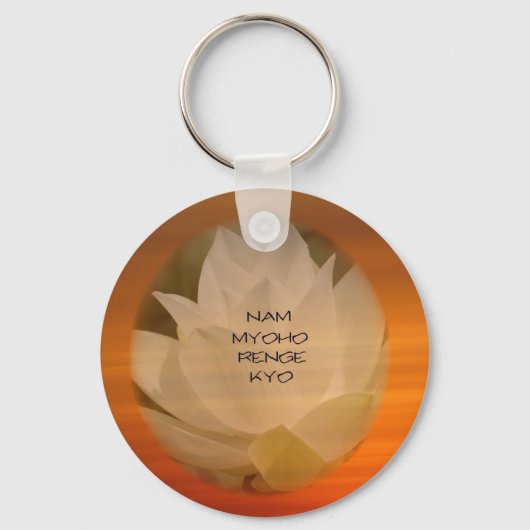 SGI Buddhist Sleutelhanger Lotus "Nam Myoho Renge  (Voorkant)