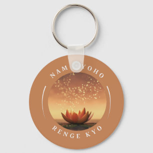 SGI Buddhist Sleutelhanger Lotus "Nam Myoho Renge 