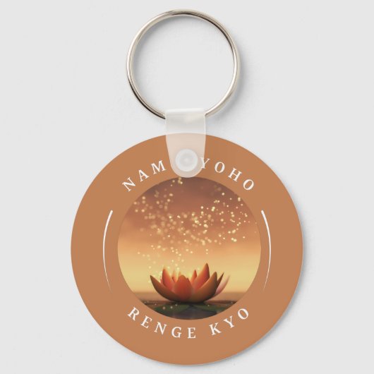 SGI Buddhist Sleutelhanger Lotus "Nam Myoho Renge  (Voorkant)