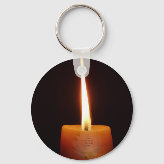 SGI Buddhist Sleutelhanger met Lotus Candle en NMR (Voorkant)