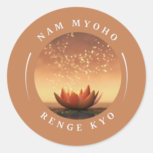 SGI Buddhist Stickers met Lotus Design en NMRK (Voorkant)