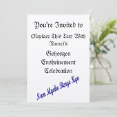 SGI Gohonzon Inkrimping Celebratie Uitnodiging (Staand voorkant)