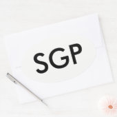 SGP ovale Sticker (Envelop)