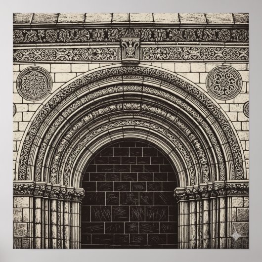 Sgraffito Art Archway Poster (Voorkant)