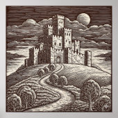 Sgraffito Art Castle Poster (Voorkant)