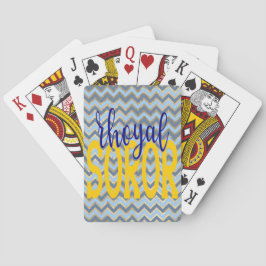 SGRho Geïnspireerd Rhoyal Blue en Gold Rhoyal Soro Pokerkaarten