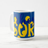 SGRho Rhoyal Blauw en Goud Rhoyal Soror Mok (Voorkant links)