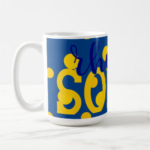 SGRho Rhoyal Blauw en Goud Rhoyal Soror Mok