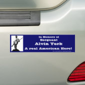 SGT. Alvin York Bumpersticker (Op auto)