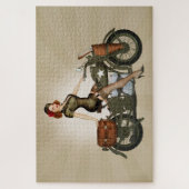 Sgt. Davidson Army Motorcycle Pinup Legpuzzel (Verticaal)
