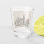 Sgt. Davidson Army Motorcycle Pinup Shot Glass Glas (Achterkant)