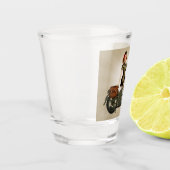 Sgt. Davidson Army Motorcycle Pinup Shot Glass Glas (Links)