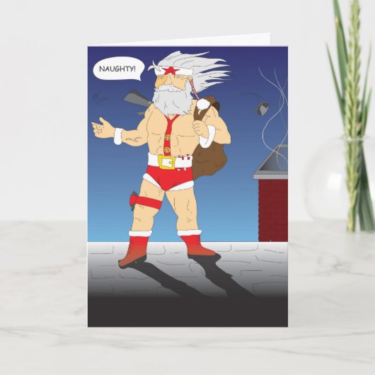 Sgt. Nick "Naughty or Nice" Christmas Kaart (Voorkant)