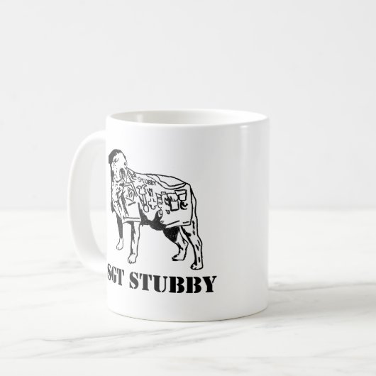 SGT STUBBY COFFEE MOK (Voorkant links)