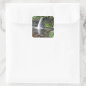 Sgwd Gwladys bij Pontneddfechan Waterfall, Wales Vierkante Sticker (Tas)