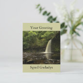 Sgwd Gwladys Waterfall 2 Briefkaart (Staand voorkant)