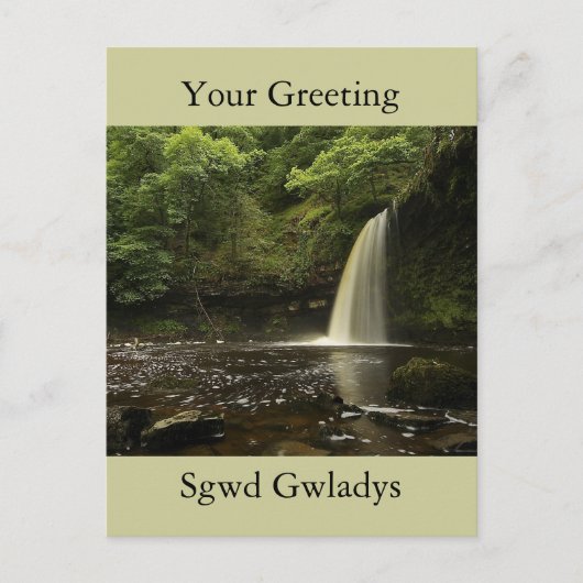 Sgwd Gwladys Waterfall 2 Briefkaart (Voorkant)