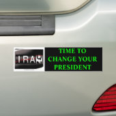 sh21407[1], TIJD OM UW PRESIDENT TE WIJZIGEN Bumpersticker (Op auto)