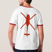 SH-60 bovenrood T-shirt (Achterkant)