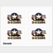 SH-60 Seahawk Rechthoekige Sticker (Vel)