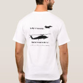 SH-60B helikopter Naval Aviator T-shirt (Achterkant)
