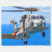 SH-60B SEAHAWK FLEECE DEKEN (Voorkant (Horizontaal))