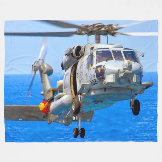SH-60B SEAHAWK FLEECE DEKEN (Voorkant (Horizontaal))