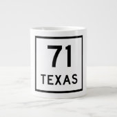 SH 71 Texas Sign Grote Koffiekop (Voorkant)