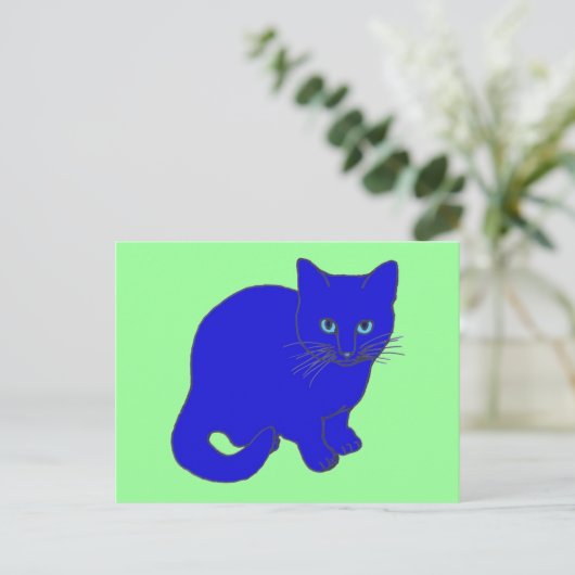 SH Kat briefkaart (Staand voorkant)