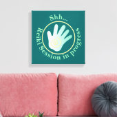 Sh Reiki sessie aan de gang Canvas Afdruk (Insitu (Woonkamer))