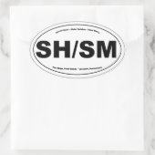 SH/SM Ovale Sticker (Tas)