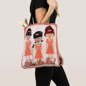 Sha La La La Girl Group Cartoon Tote Bag (Dichtbij)