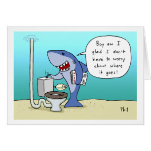 Shaaark cartoon card 104 (grens)