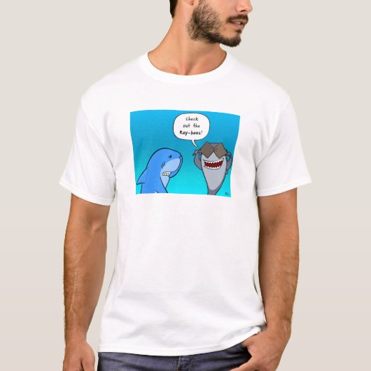 Shaaark met Sting Ray Sunbrit T-Shirt (Voorkant)