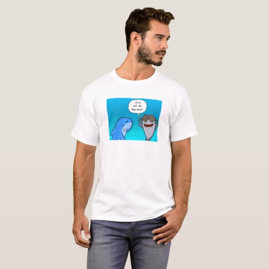 Shaaark met Sting Ray Sunbrit T-Shirt (Voorkant volledig)