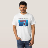 Shaaark YAWN white T-shirt (Voorkant volledig)