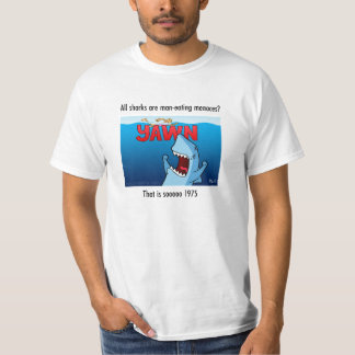Shaaark YAWN white T-shirt