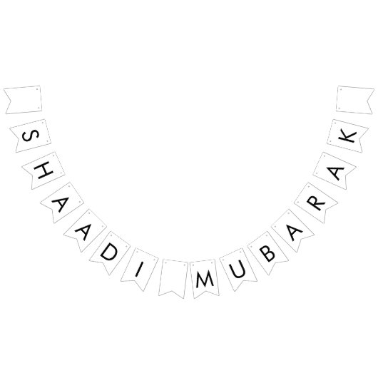 Shaadi Mubarak Wimpel Slinger Banner (Alle)