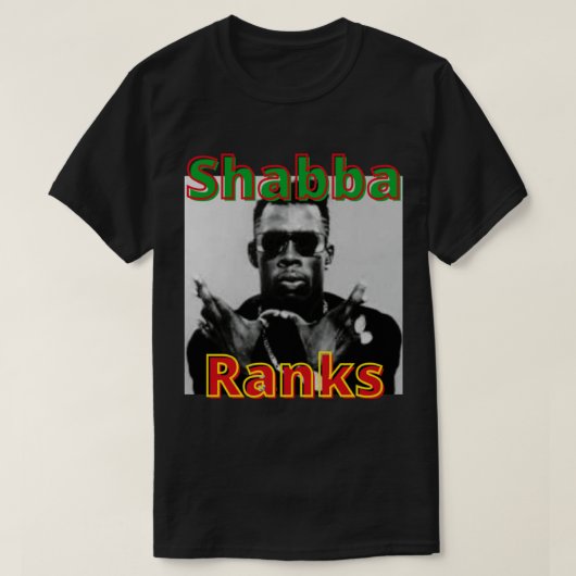Shabba Ranks Art Jamaica Beste verkoper T-shirt (Design voorkant)